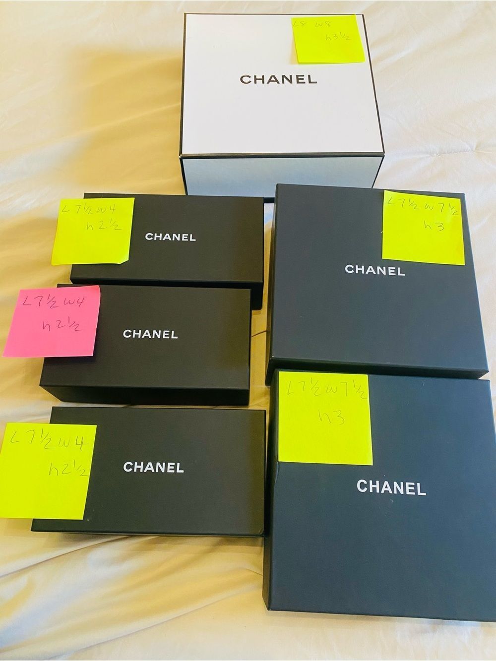 🛍️Chanel Authentic Branded Boxes & Camellias. See listing for pricing.